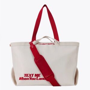 BÉIS x Lonely Ghost Travel Tote in Ghost White BEIS